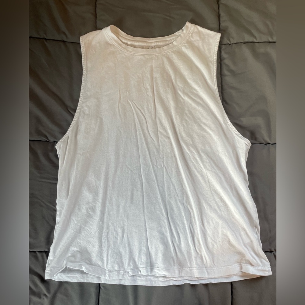White Fabletics Tank